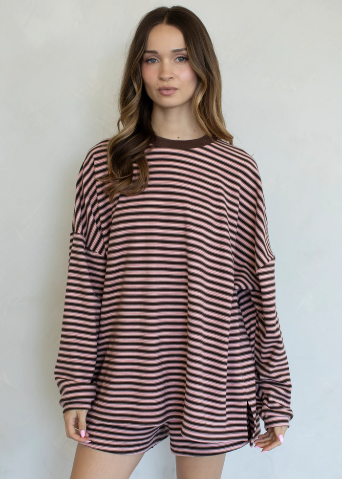 Striped Long Sleeve - Pink