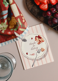 Striped Thanks For Hosting Card