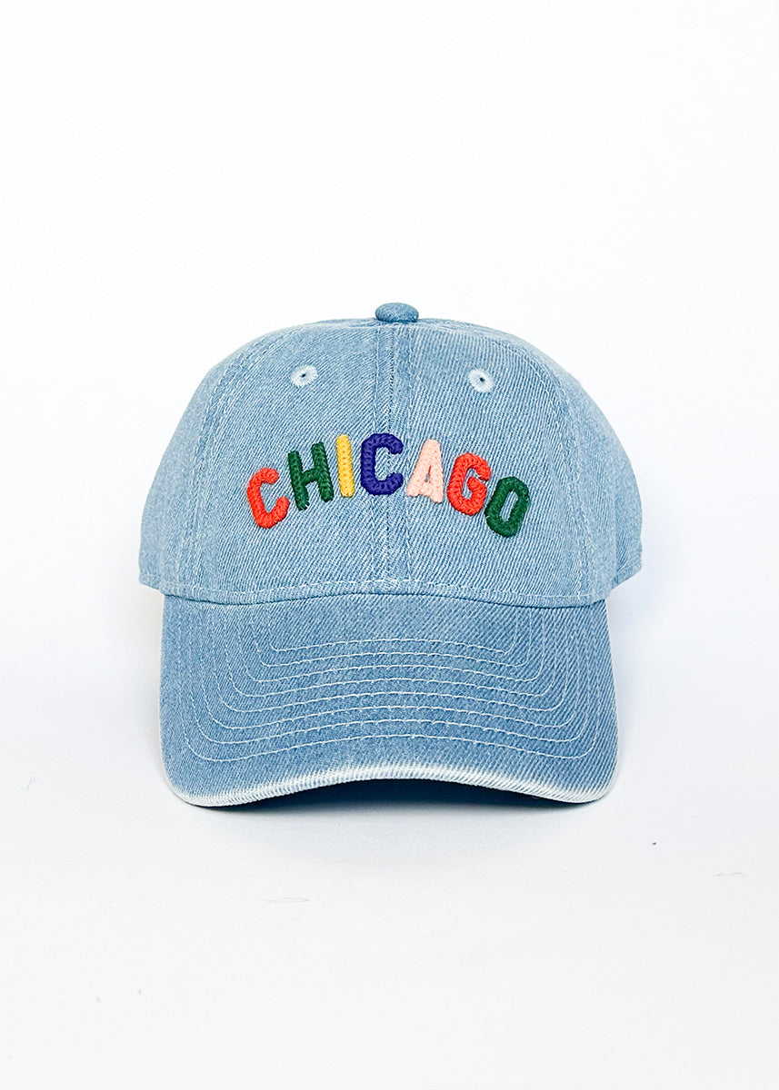 Toddler Sweet Home Chicago Dad Hat - Denim