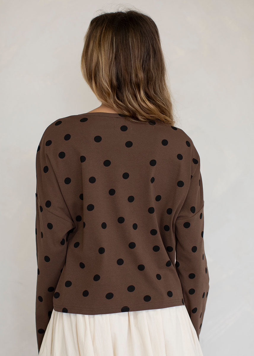 Tommie Long Sleeve Top - Brown
