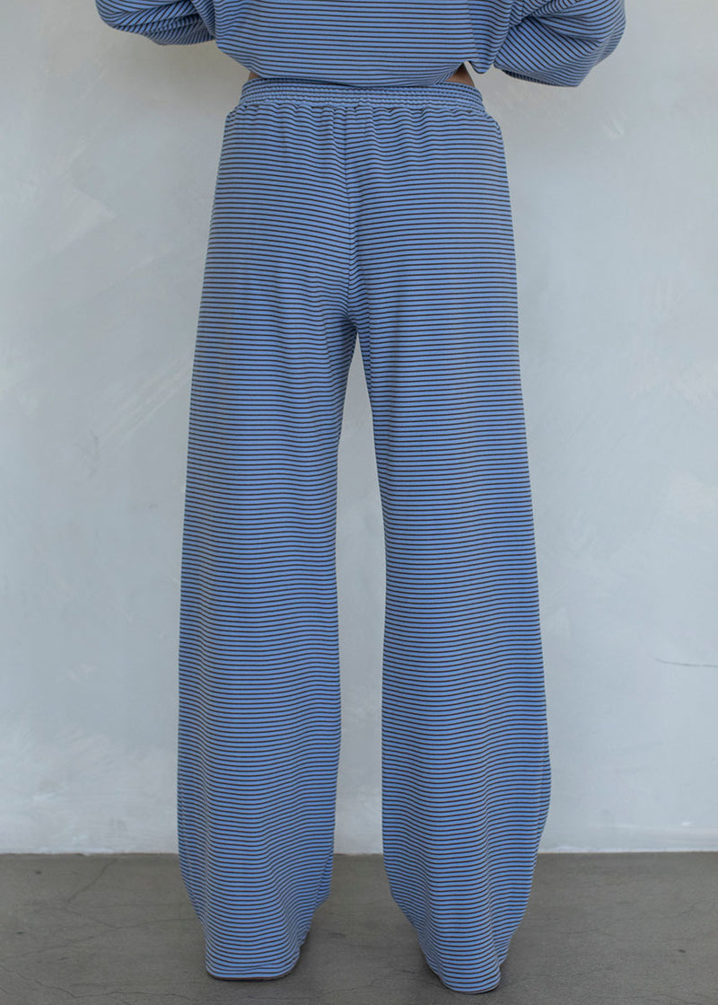 Janie Striped Pant - Blue