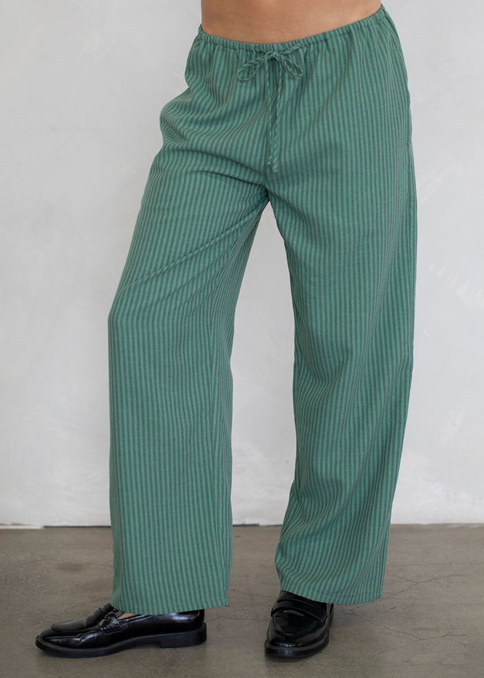 Sienna Stripe Pants - Green