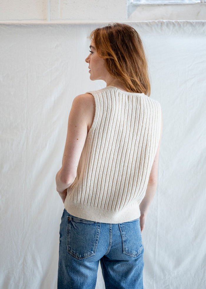 Frances Granny Vest - Cream