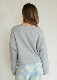 Piper Oversized Pullover - Light Grey