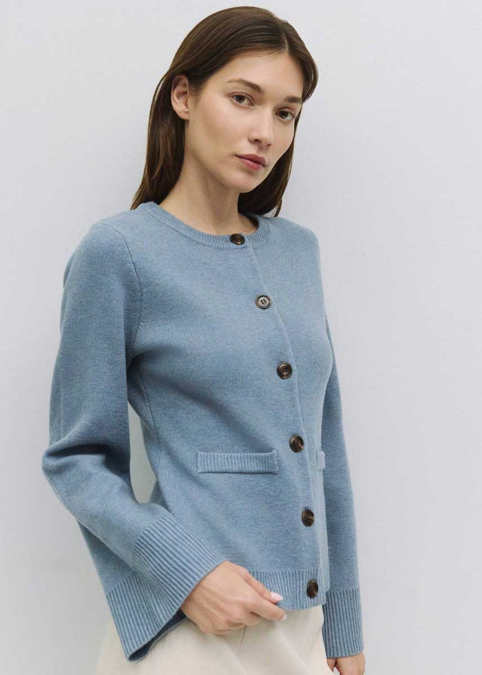 The Tyler Cardigan - Blue