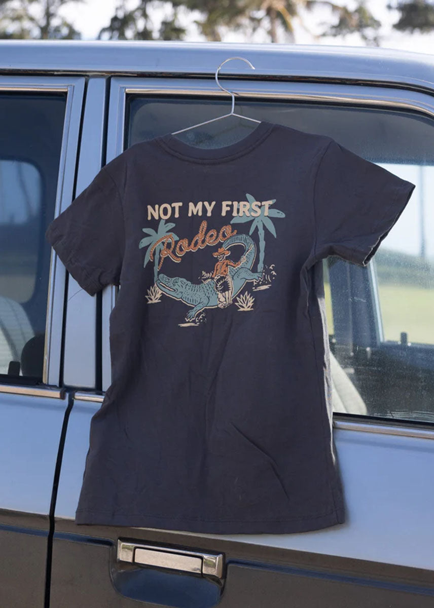 Not My First Rodeo Tee - Vintage Black