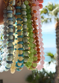 Lucia Gemstone Necklace - Lime Green