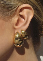 Dani Petite Teardrop Studs - Gold