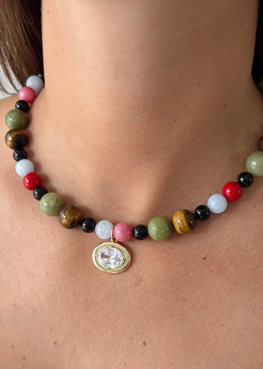 Liv Bezel Necklace
