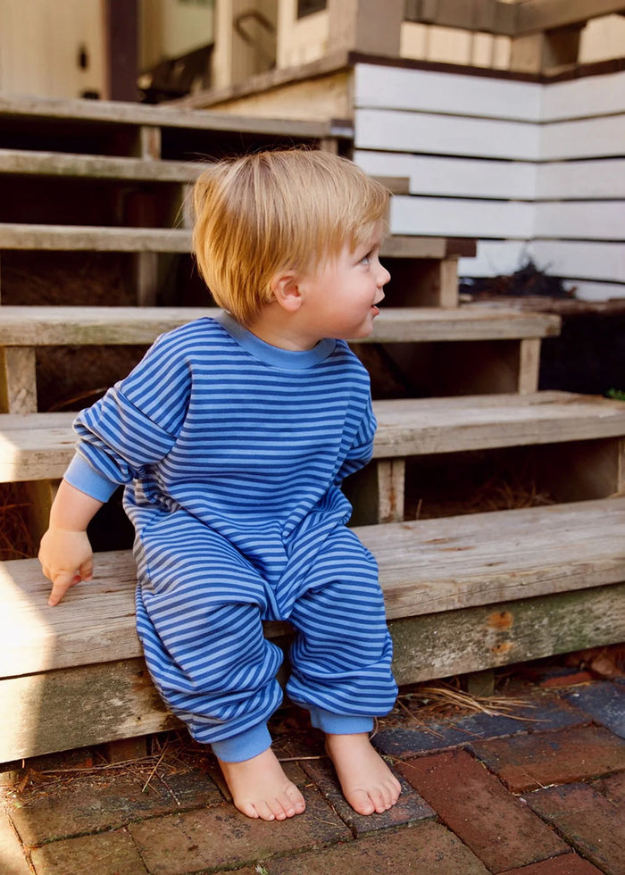 Marlowe Jumpsuit - Bel Air Blue Stripe