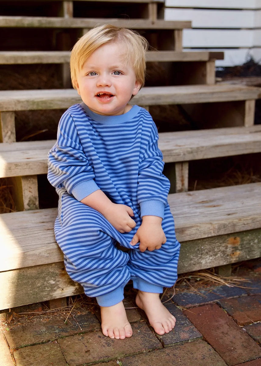 Marlowe Jumpsuit - Bel Air Blue Stripe