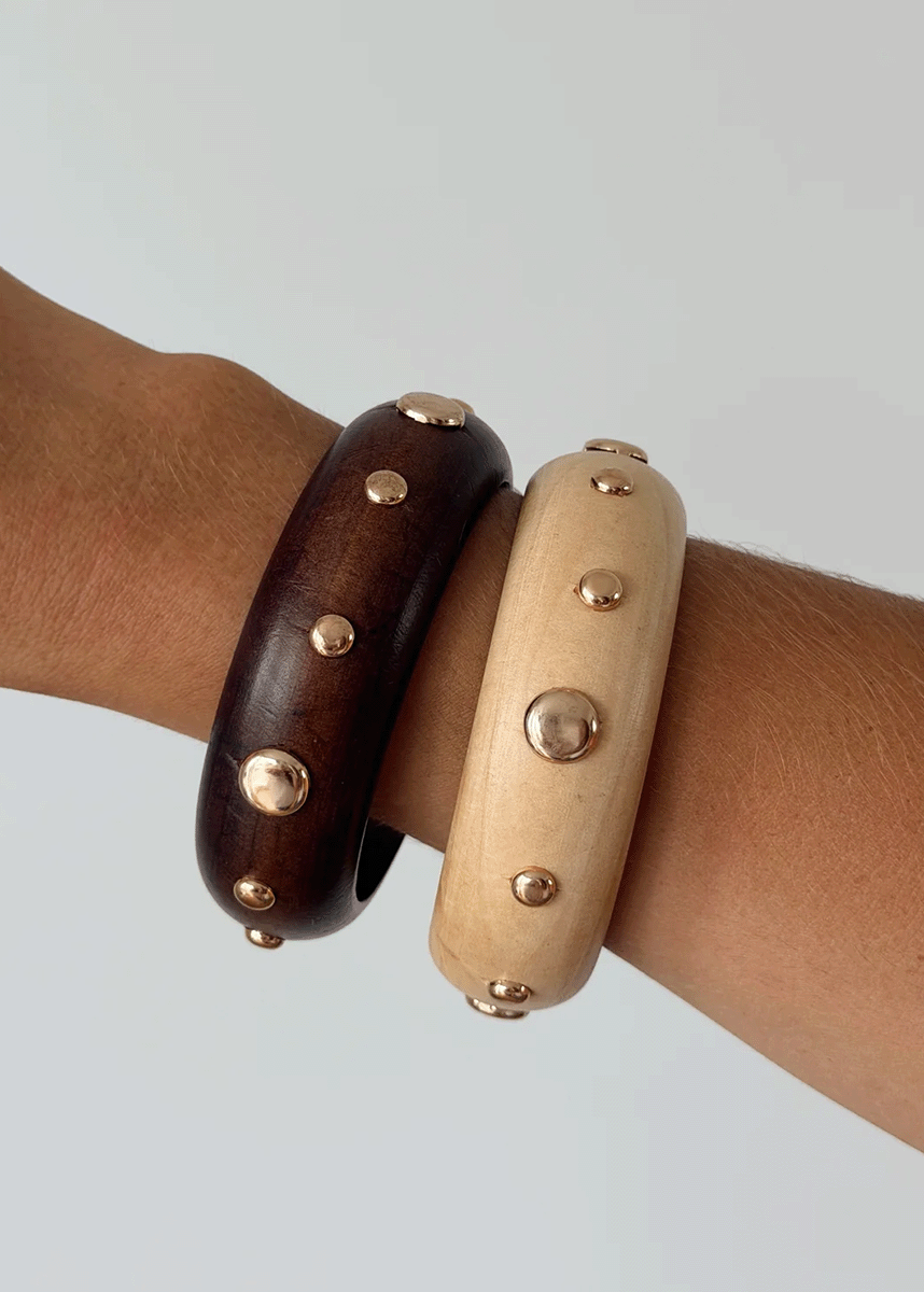 Stud Cuff - Tan