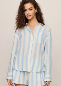 The Perfect Striped Button Up - Skyline