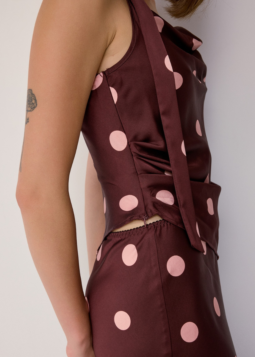 The Wynona Tank - Burgundy & Pink