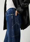 Tinsley Baggy High-Rise Jeans - Dark Romance