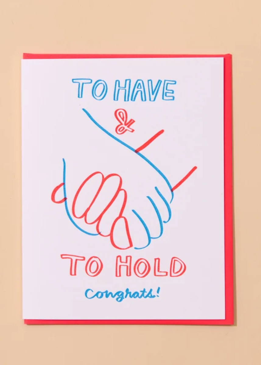 To Have & To Hold Wedding Card