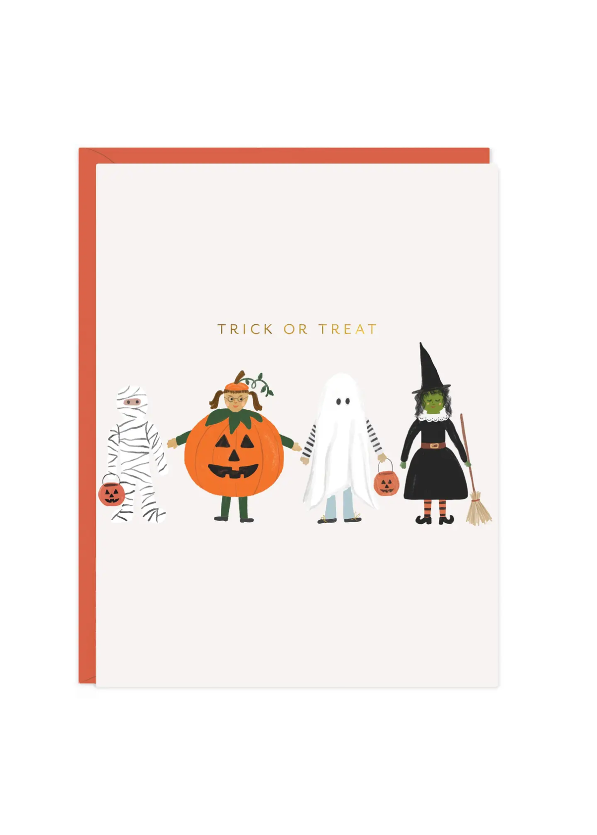 Trick or Treaters Halloween Greeting Card