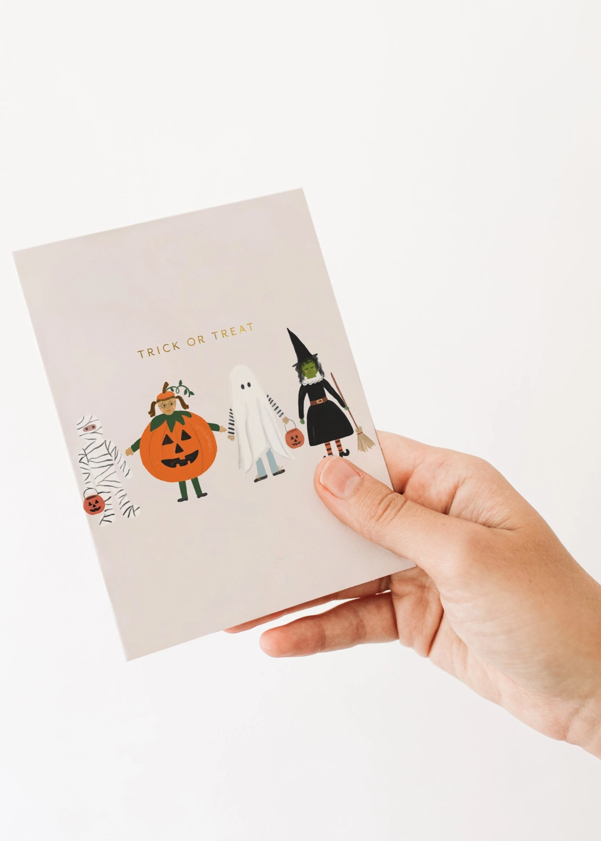Trick or Treaters Halloween Greeting Card