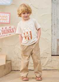 Twill Pant - Sandy Neutral