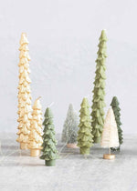 Tree Shaped Taper Candles - Eggnog