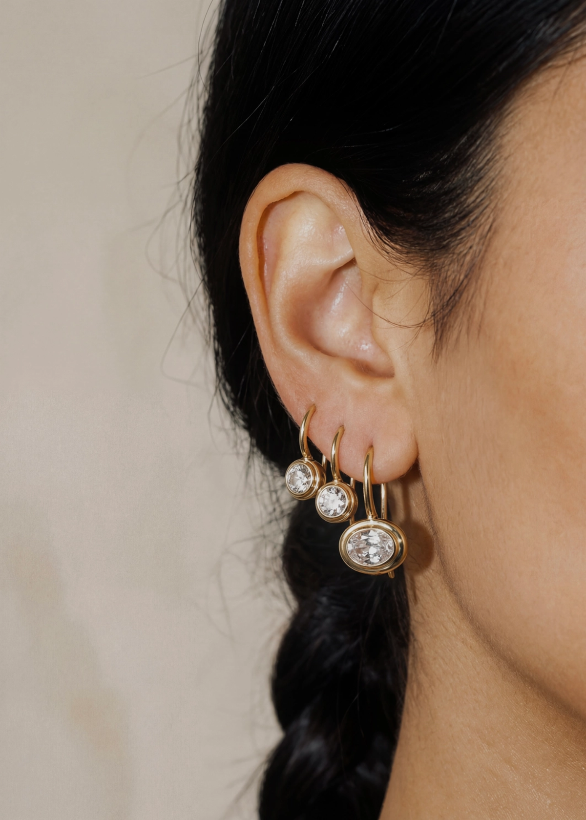 Vera French Hook Earrings - Gold