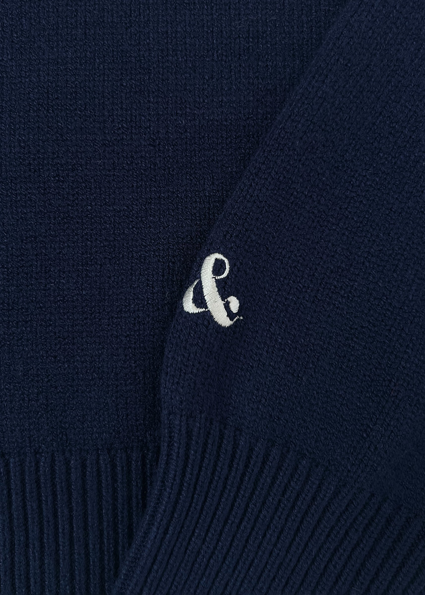 Chicago Vintage Block Stripe Sweater - Navy