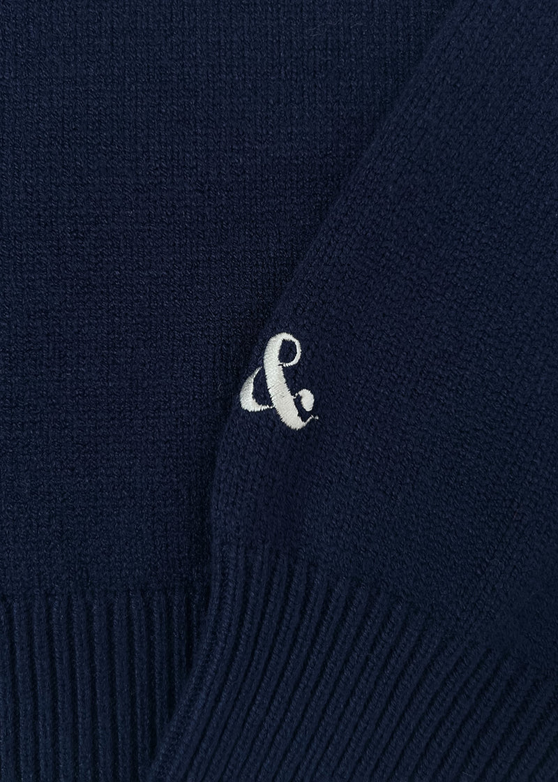 Chicago Vintage Block Stripe Sweater - Navy
