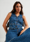 Braided Denim Vest - Big Yikes