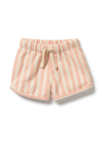 Organic Terry Tie Short - Strawberry Wave