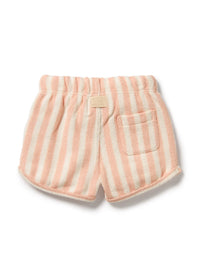Organic Terry Tie Short - Strawberry Wave