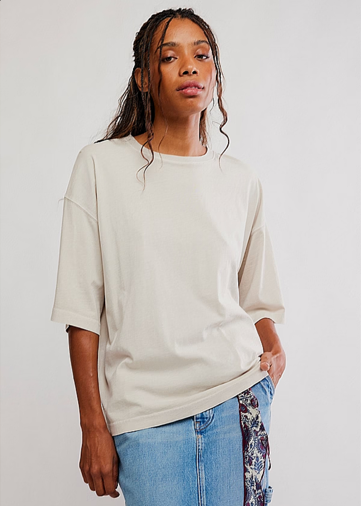 WTF Perfect Oversized Tee - Morning Oat