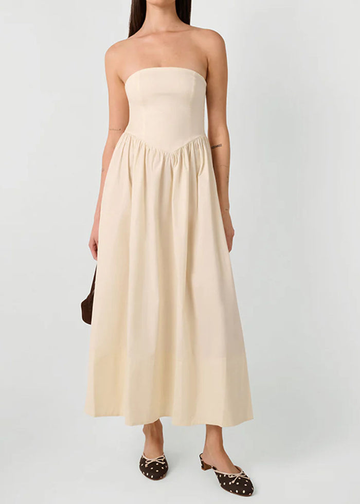 Beck Corset Maxi Dress - Ivory