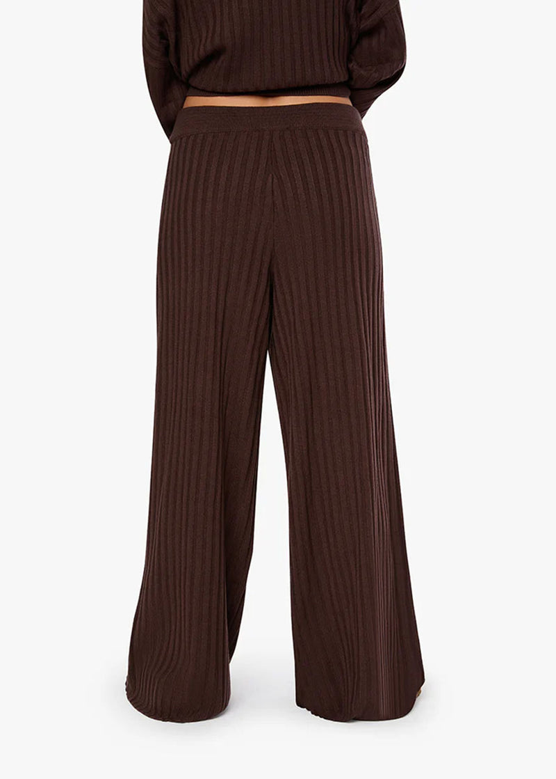 Jessa Wide Leg Pant - Brown