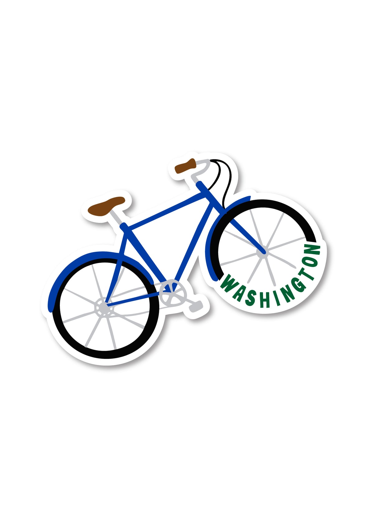 Washington Bicycle Sticker