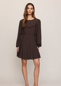 Wilde Mini Dress - Cocoa Bean