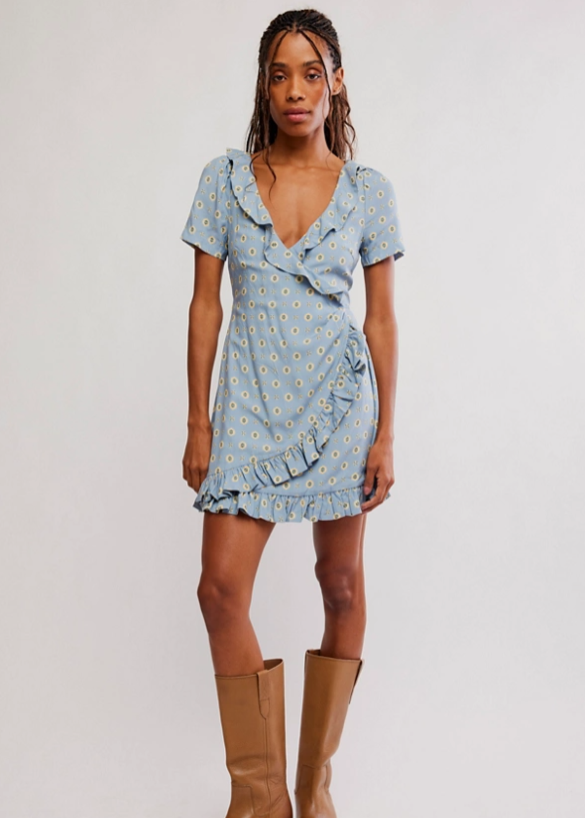 Wildest Dreams Mini Dress - Autumn Sky
