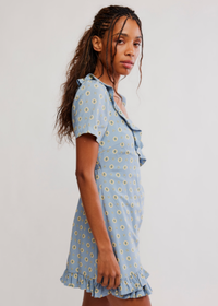 Wildest Dreams Mini Dress - Autumn Sky