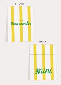 Kids - Mini Wonder Gift Bag - White/Yellow