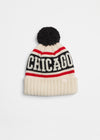 Youth Mad Hatter Chicago Varsity Beanie - Black & Red