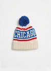 Youth Mad Hatter Chicago Varsity Beanie - Royal & Red