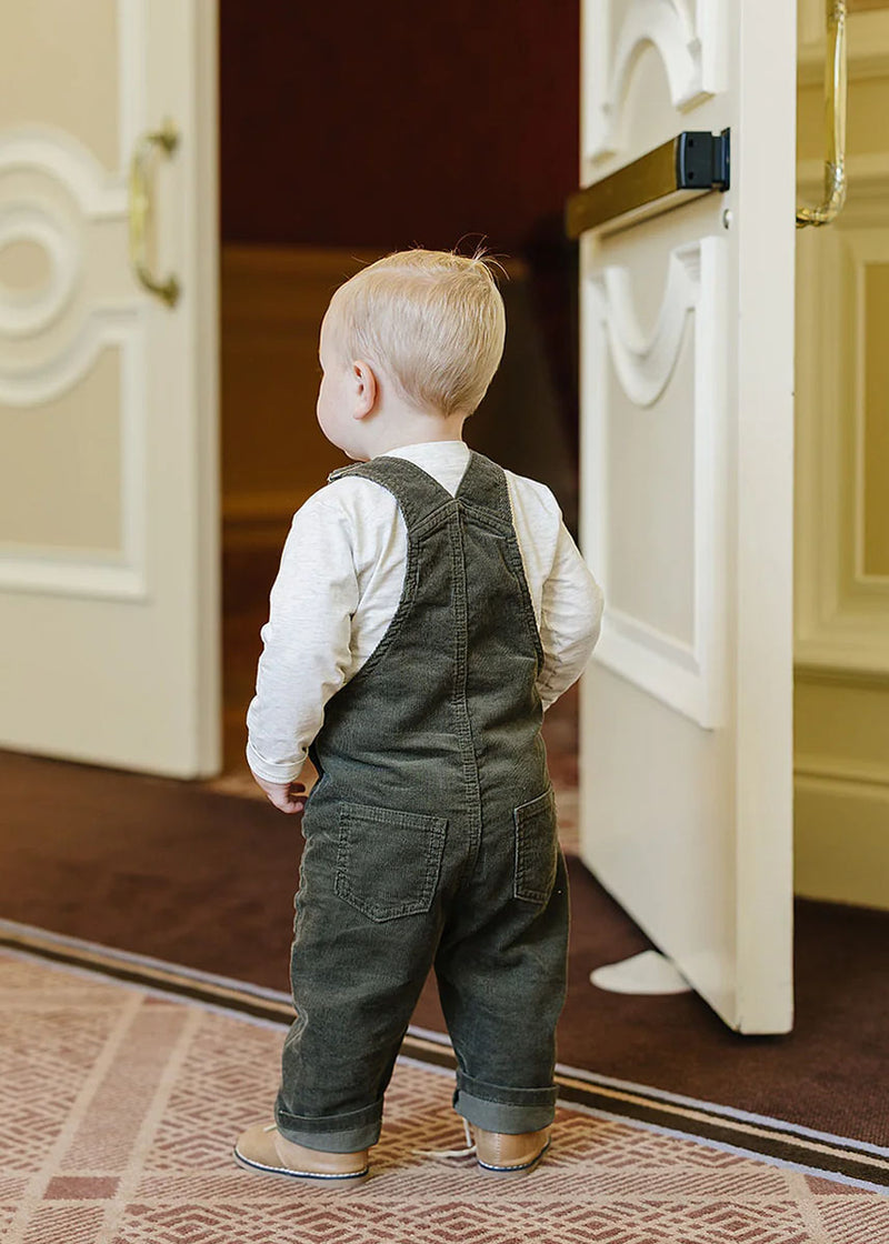 Green Corduroy Overalls