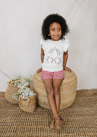 Cherry Ruffle Tee