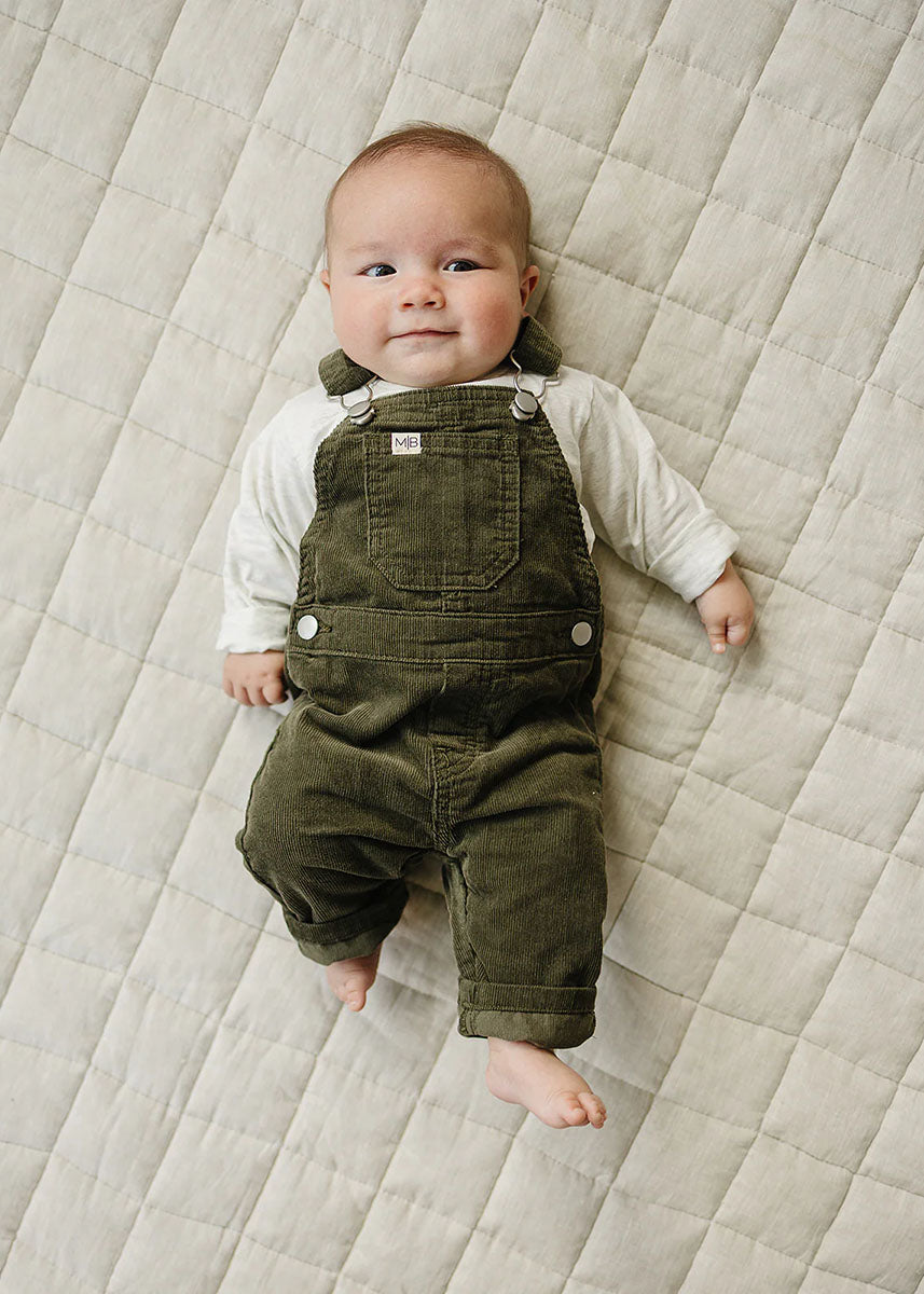 Green Corduroy Overalls