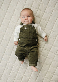 Green Corduroy Overalls