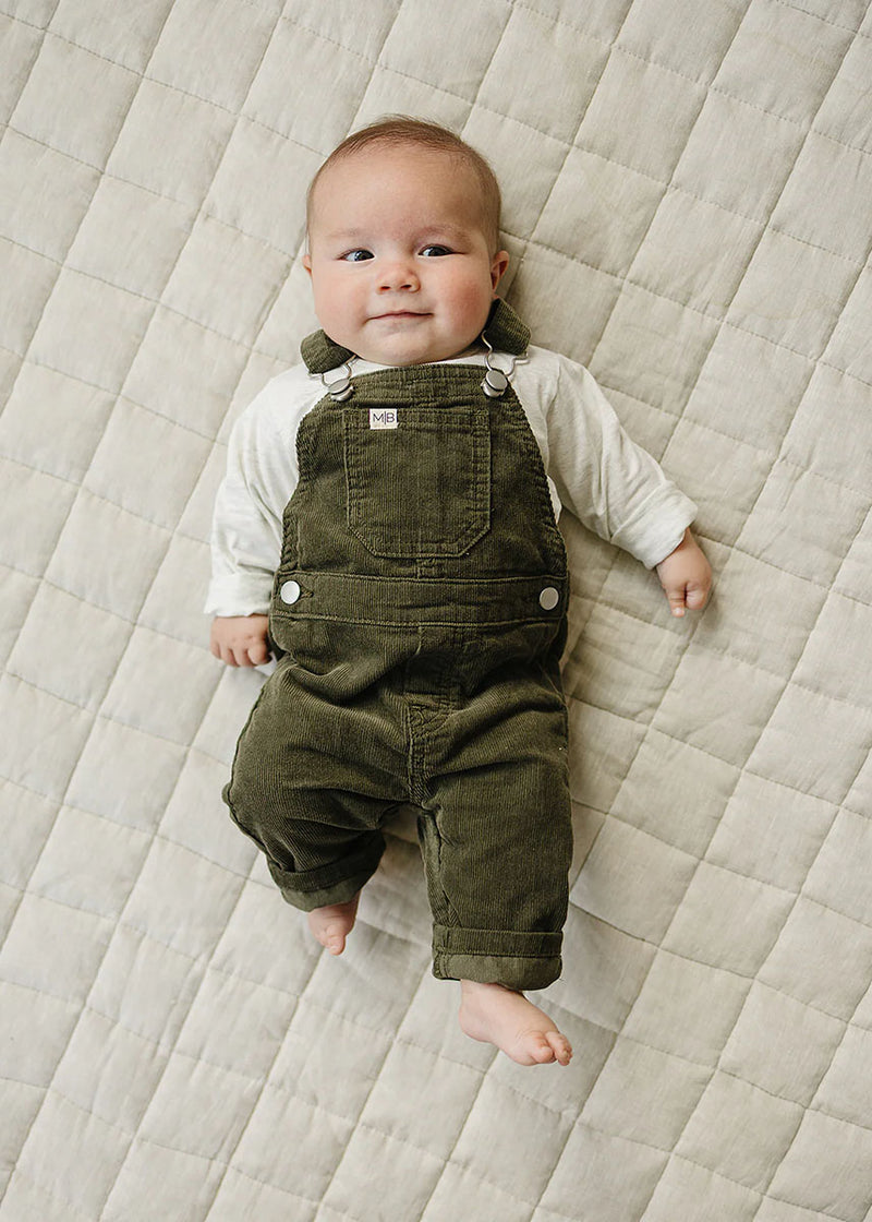 Green Corduroy Overalls