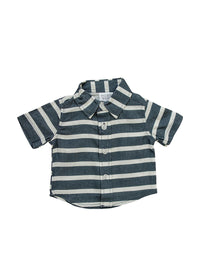 Stripe Linen Button Up Shirt