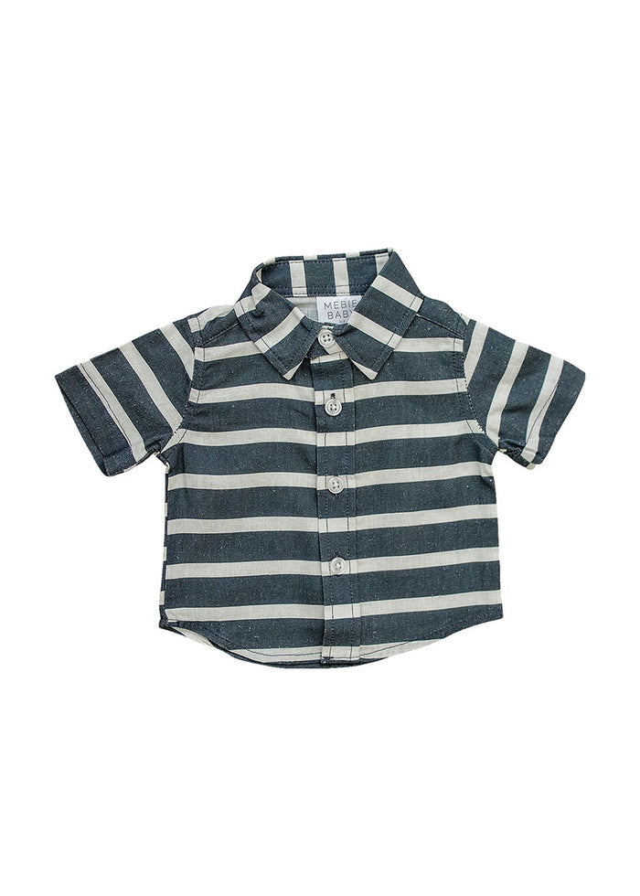 Stripe Linen Button Up Shirt
