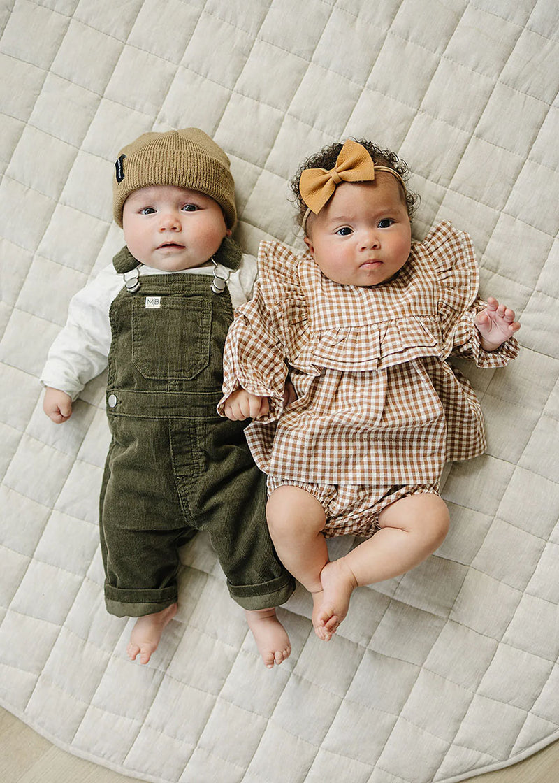 Green Corduroy Overalls