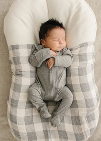 Coastal Plaid Muslin Swaddle Blanket