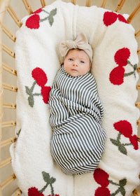 Cherry Plush Baby Blanket